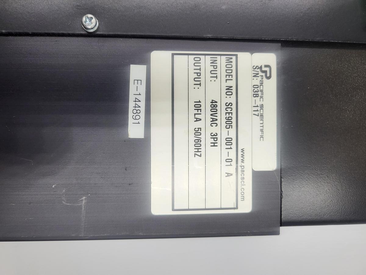 Used Pacific Scientific SCE905-001-01A (or SCE905-001-01 A) digital brushless servo drive e-144891