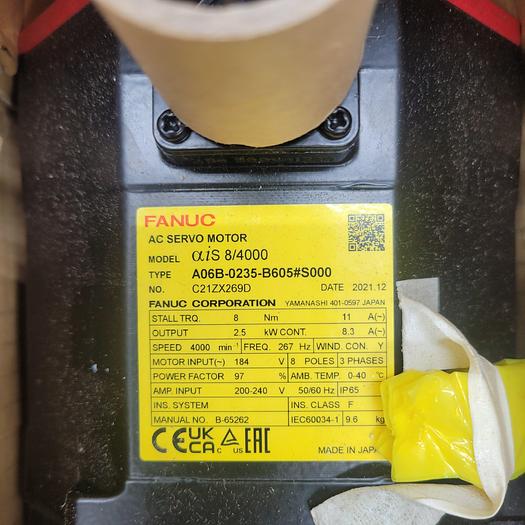 Fanuc AC Servo Motor A06B-0235-B605#5000