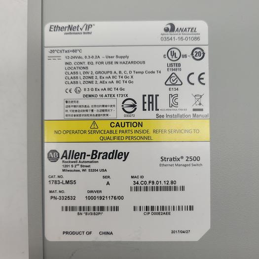 Allen-Bradley Stratix 2500 1783-LMS5 Ser.A