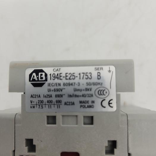 Used Allen-Bradley 194E-E25-1753