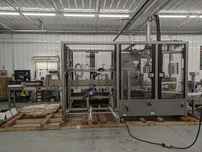 Used Combi Alphapack Case Packer and sealer (Never used) New 2019