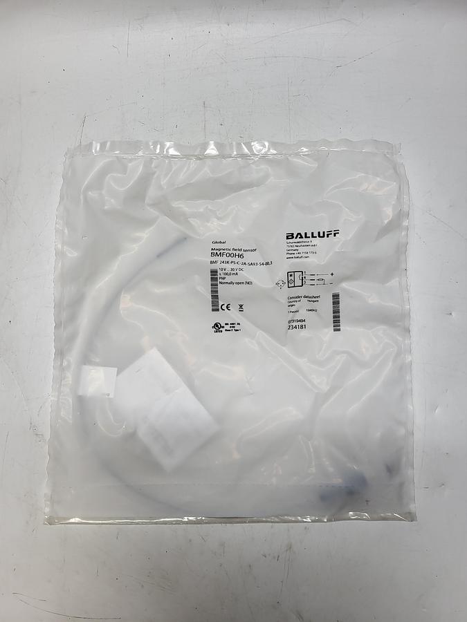 Balluff Magnetic Field Sensor BMF00H6 BMF 243K-PS-C-2A-SA93-S4-00,3