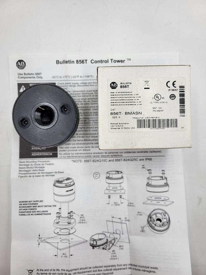 Allen Bradley 856T-BMASN ser A control tower *NEW in BOX* 1/2" NPT