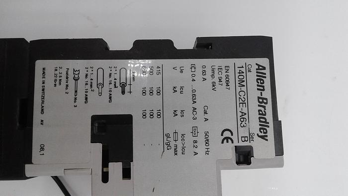 Used Allen-Bradley Terminals 140M-C2E-A63 & 100-M12N*3