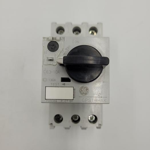GE Industrial GPS1BHAK 3-Pole *NEW* GPS1 High Interruption Cap Class 10 IEC Manual Motor Starter 600-Volt AC 10-Amp in box