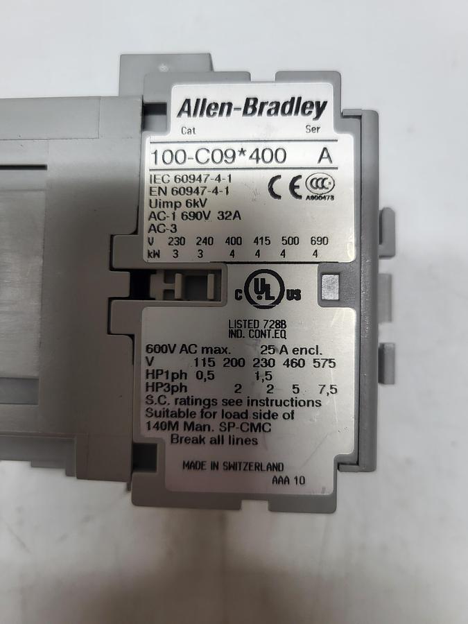 Used Allen-Bradley 100-C09*400 Ser.A