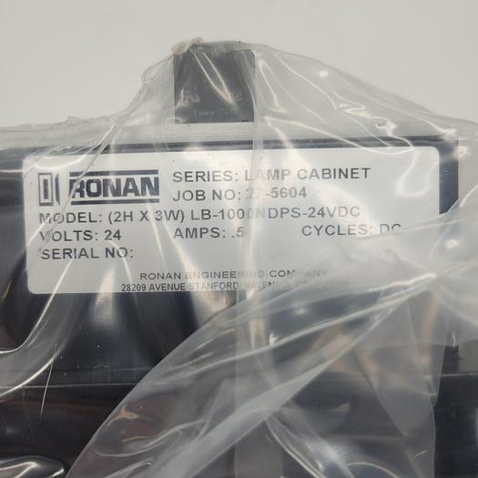Used Ronan Lamp Cabinet LB-1000NDPS-24VDC