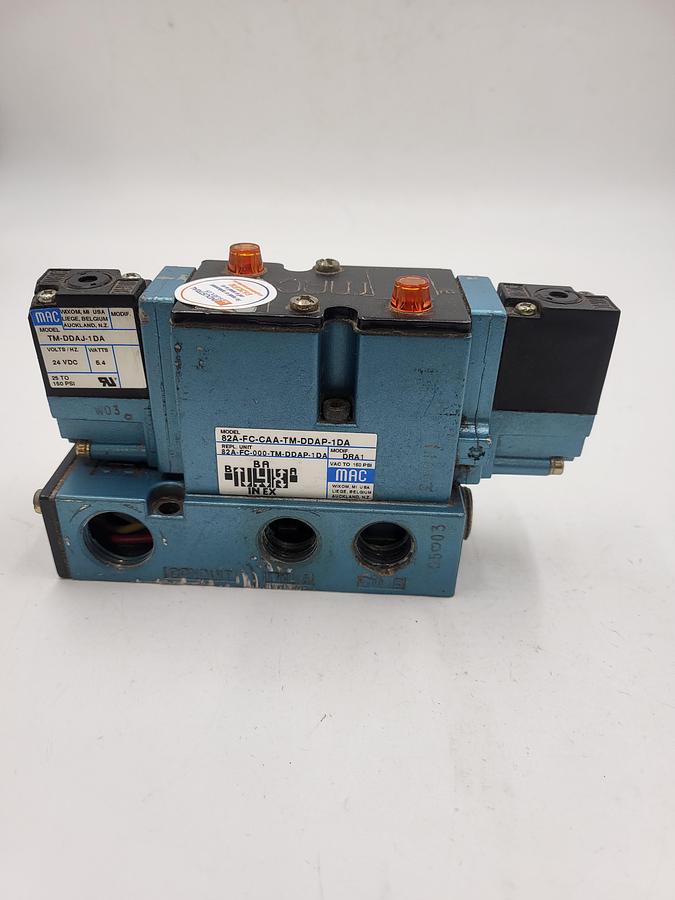 Used MAC solenoid valve 82A-FC-CAA-TM-DDAP-1DA & two TM-DDAJ-1DA