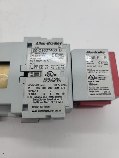 Used Allen-Bradley 100-C16D*400 Ser.B 100S-F Ser.B