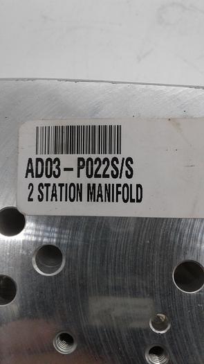 Used DAMAN 0118 AD03-P022S/S 2 Station Manifold