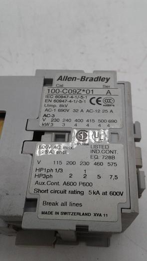 Used Allen-Bradley 100-C09Z*01