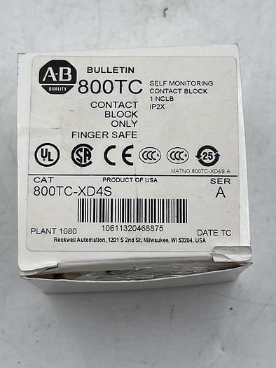 Allen-Bradley 800TC-XD4S SER A