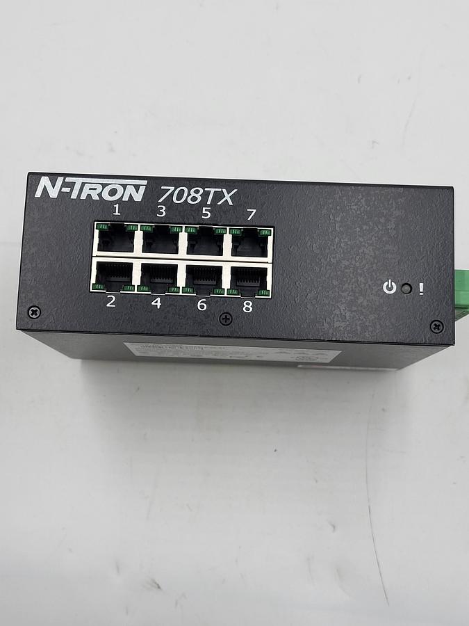 Used N-Tron 708TX Managed Industrial Ethernet Switch, 8-Port, 10-30VDC 0.25A