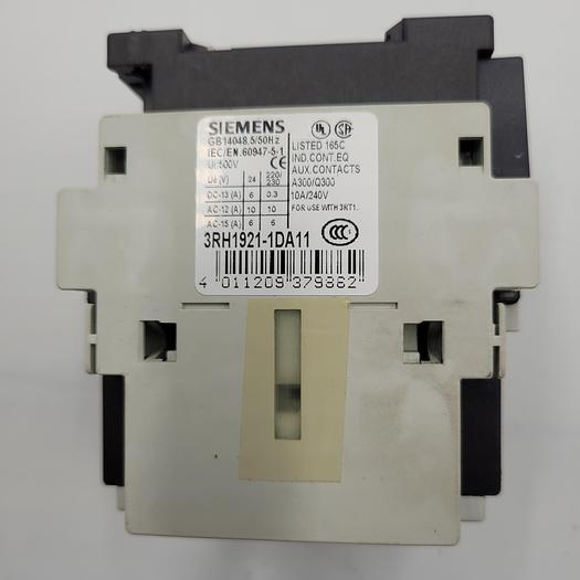 Used SIEMENS K62 24V GB14048.4 / GB14048.5 / 3RH1921-1DA11 / 3RT1926-1BB00