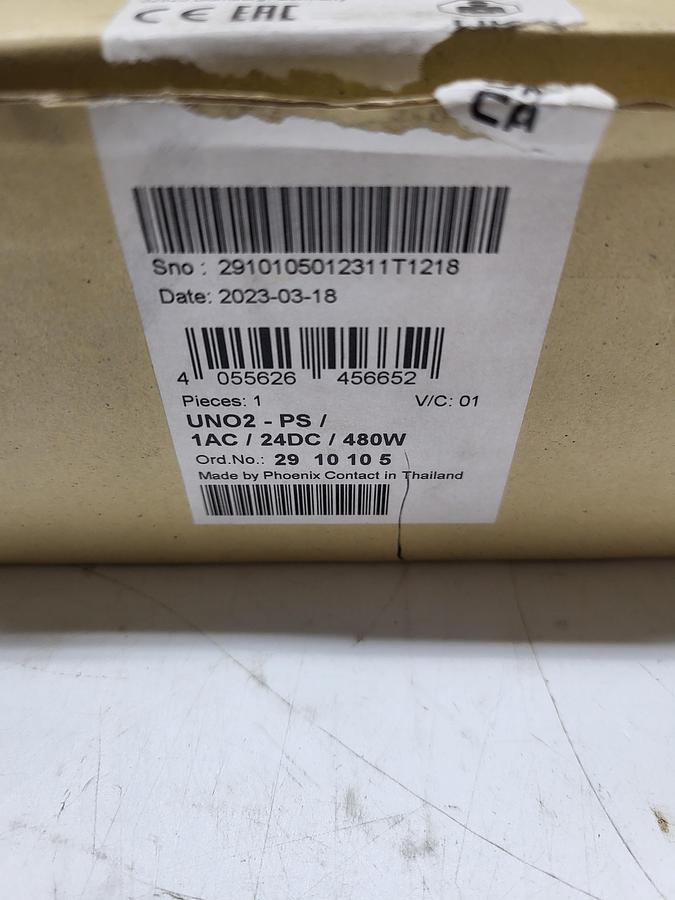 Phoenix Contact UNO2-PS/1AC/24DC/480W 29 10 10 5