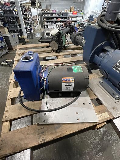 Used AMT 1.5 HP Stainless Steel Shaft Self Priming Centrifugal Pump 2822-95