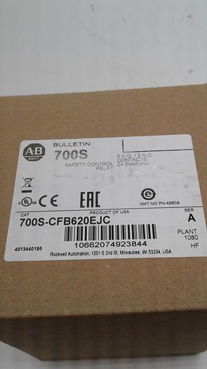 Allen-Bradley Bulletin 700S Safety Control Relay 700S-CFB620EJC