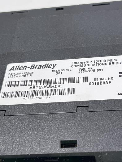 Used Allen-Bradley 1756-ENBT Ser A 