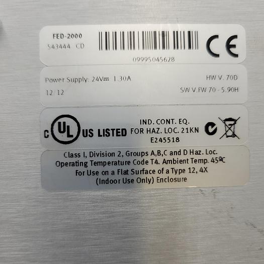 Used FESTO panel unit FED-2000 543444 CD