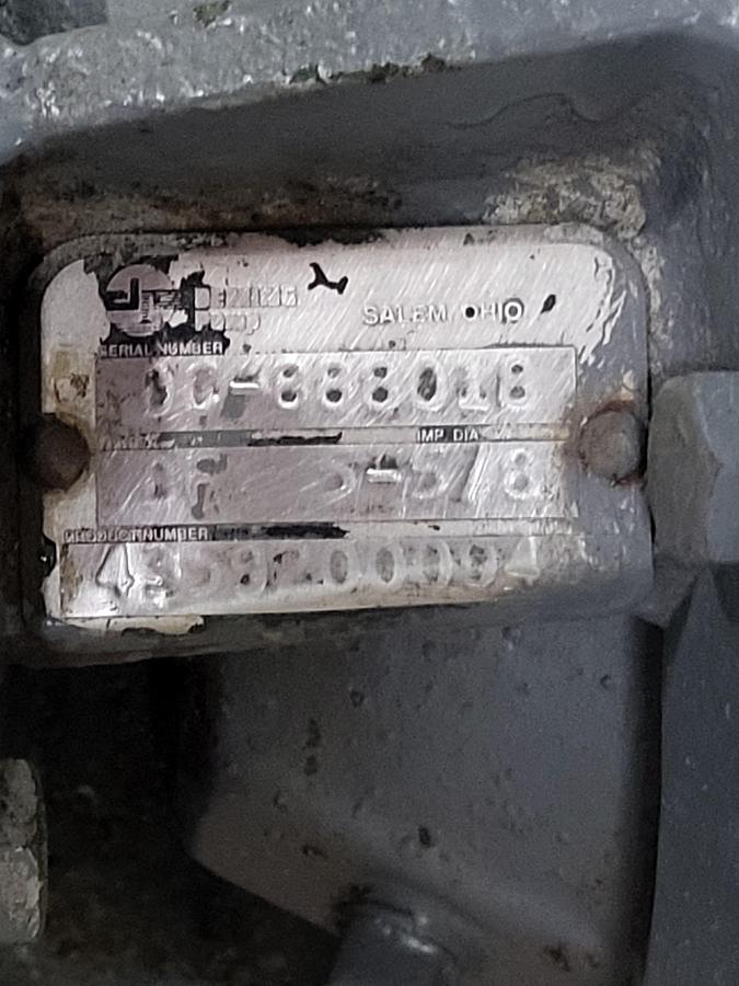 Used US Electrical Motor 7.5 HP Model 5720A frame 184JM 3465 RPM & Deming Pump 4359200094