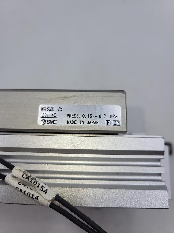 Used SMC MXS20-75 slide table, auto-sw, MXS/MXJ GUIDED CYLINDER
