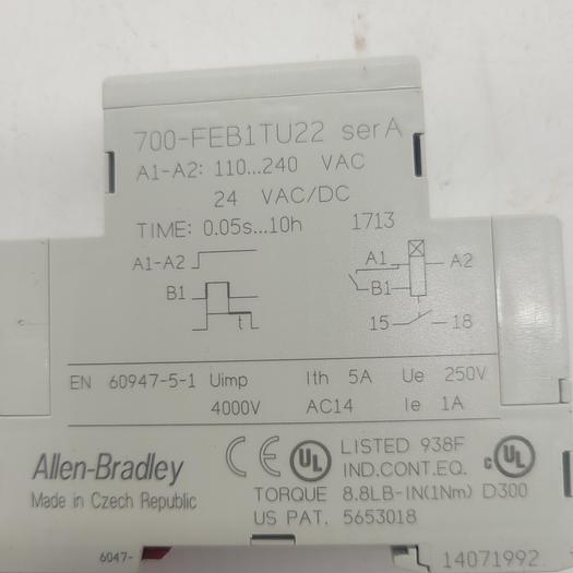 Used Allen-Bradley 700-FEB1TU22 Ser.A