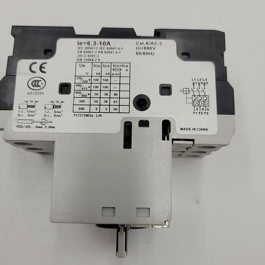 GE Industrial GPS1BHAK 3-Pole *NEW* GPS1 High Interruption Cap Class 10 IEC Manual Motor Starter 600-Volt AC 10-Amp in box