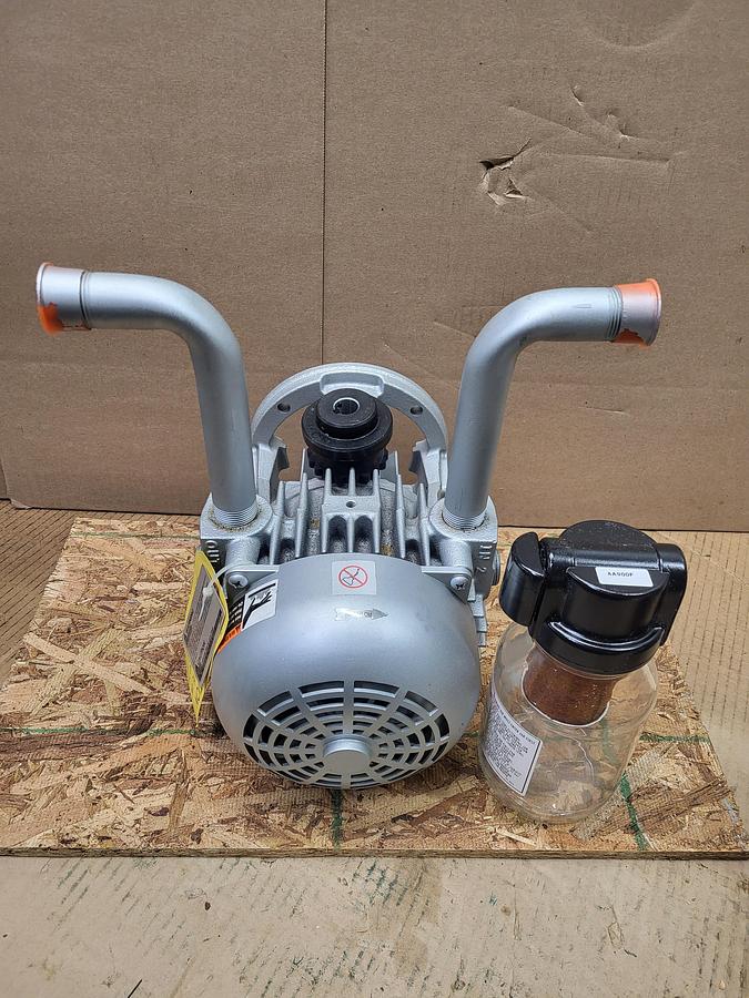 Gast 2067-v103 vacuum pump no box with 1 exhaust muffler & 1 coupling Sleeve Coupling Insert: 4 Coupling Size, 7,600 RPM EPDM