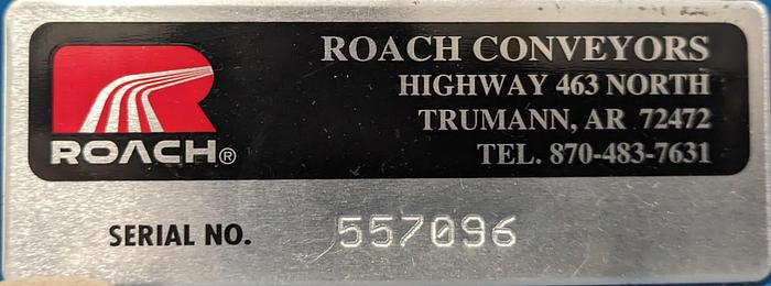 Roach powered roller conveyor