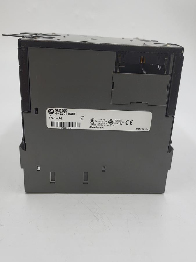 Used Allen Bradley SLC 500 1746-P1 Power Supply & 4 Slot Rack 1746-A4