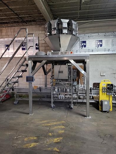 Used Ohlson MHW-CW1005 MULTI HEAD (10 HEAD) FILLER / BAGGER