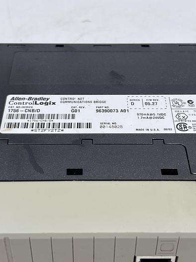 Used Allen-Bradley 1756-CNB Ser D 