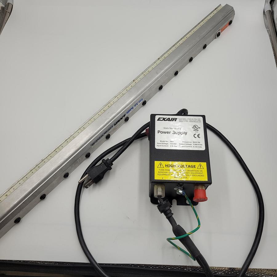 Used Exair Ion Air Knife 31" 7130 & Exair Power Supply 7901