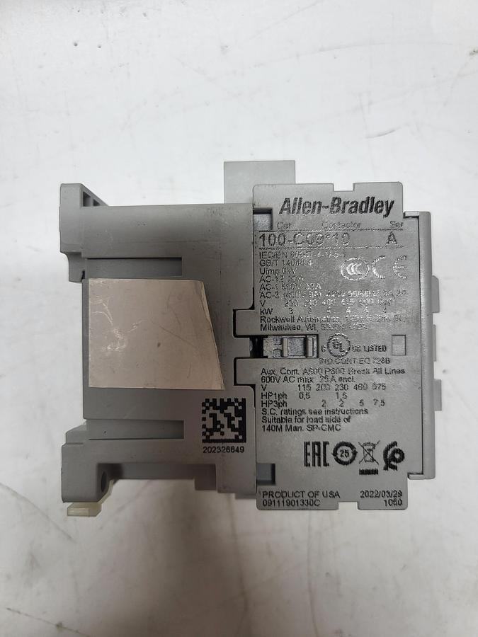Used Allen-Bradley 100-C09*10 Ser.A