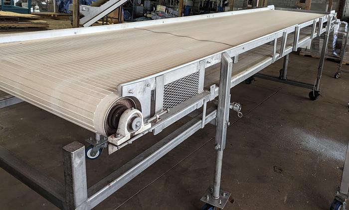 Used stainless conveyor 41 3/4" wide 16' long