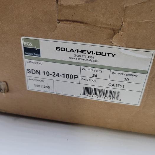 SOLA SDN 10-24-100P POWER SUPPLY -NEW IN BOX