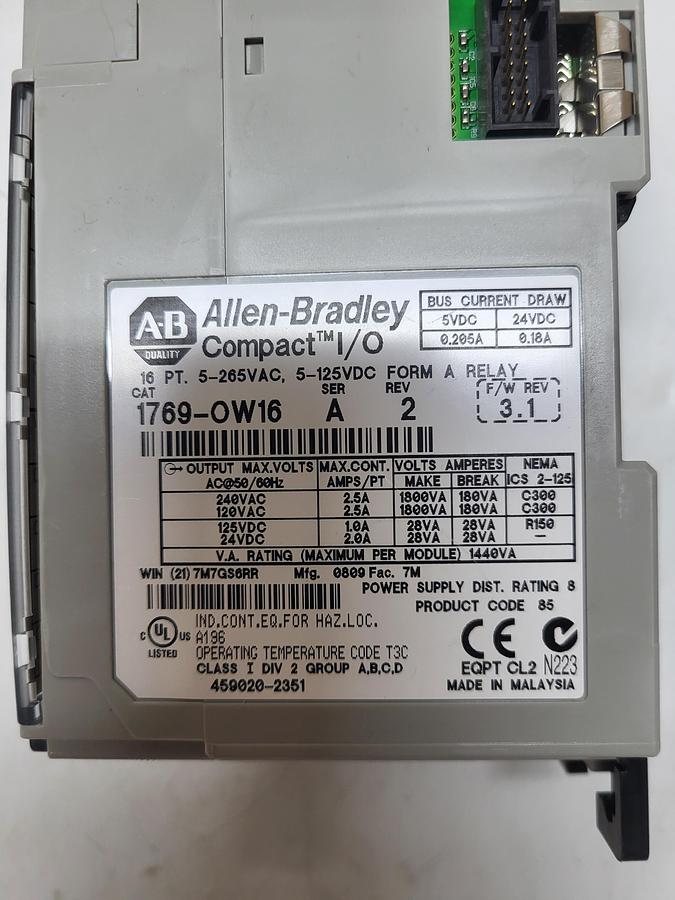 Used Allen-Bradley Compact I/O 1769-OW16 Ser.A