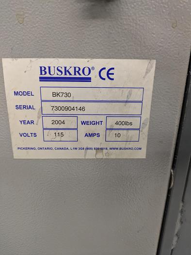 Used Buskro model BK730 tabber