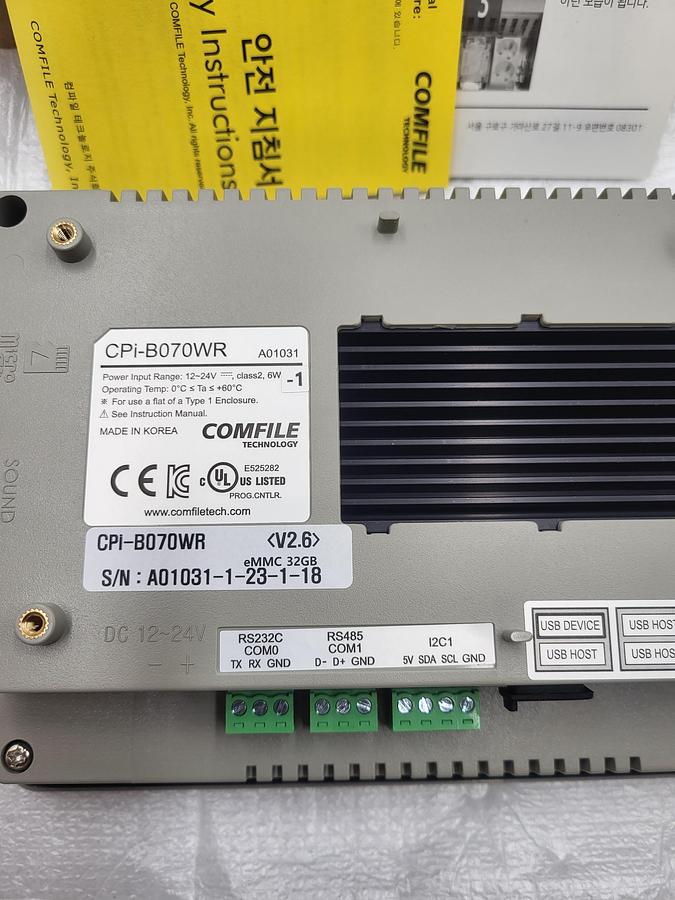 COMFILE Technology Industrial Touch Panel CPi-B070WR *NEW IN ORIGINAL PACKAGING**