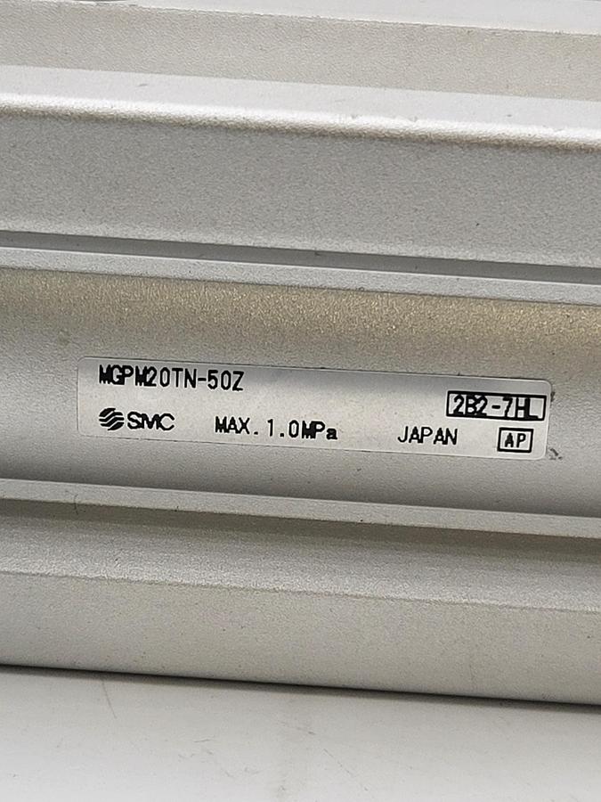 Used SMC MGPM20TN-50Z & 2 pneumatic SPEED control valves AS2201f