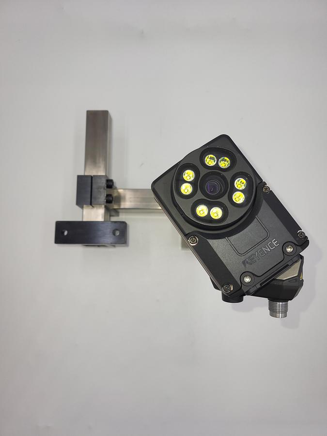 Used Keyence IV3 500MA Smart Vision Camera mounted on arm