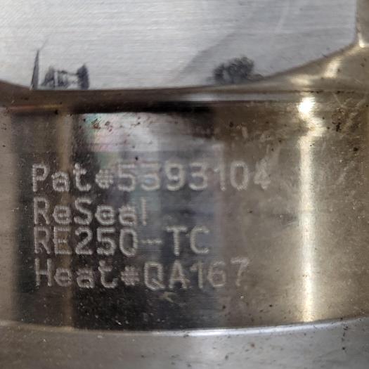 Sanitary Couplers 150 PSI WP hose 2-1/2" x 51" meets FDA/PMO USDA 3-A & Reseal stainless Sanitary Fitting RE250-TC both ends *New*