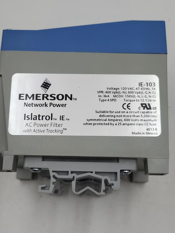 Used Emerson Network Power IE-103 AC power filter