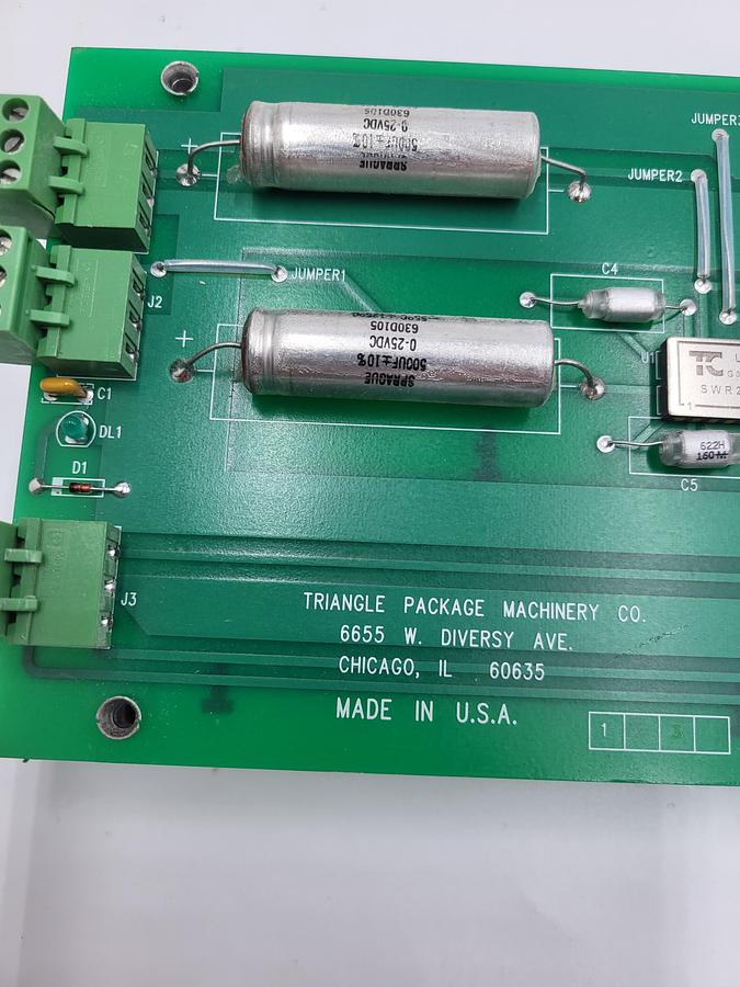 Used Triangle 90W8020AB board oscillator w/ power supplies CALEX Mfg 24D15.320WD