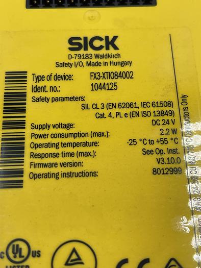 Used Sick FX3-XT1084002