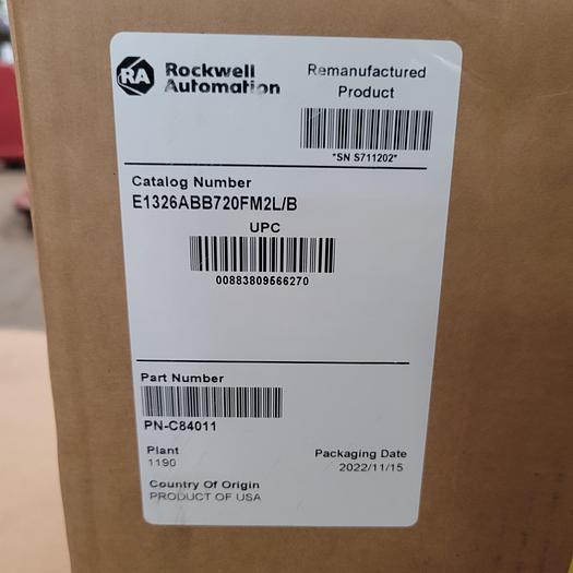 Allen-Bradley 194 MM Frame Diameter, 5000 RPM 1326-ABB720FM2L Ser.B SAME DAY SHIPPING Sealed Athentic AB NOS