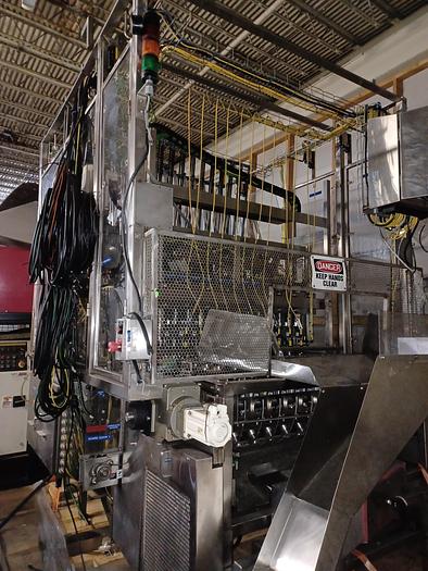 Used 12 lane sonic yogurt cup welder (branson)