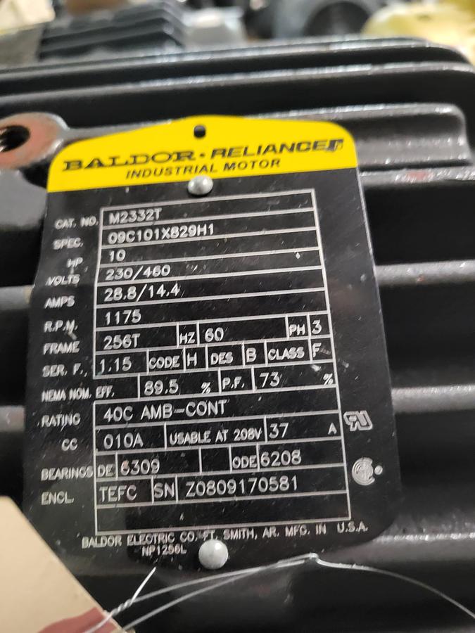 Baldor Reliance Industrial Motor M2332T
