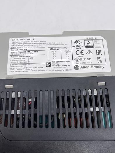 Used Allen-Bradley 25B-D1P4N114 Ser A
