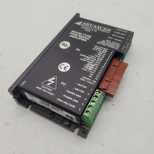Used Advanced Motion Controls 19466-0173 Brush Type PWM Servo Amplifier
